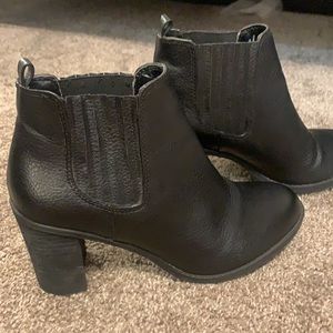 Black ankle boots